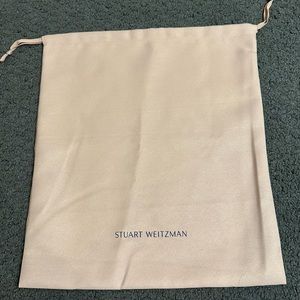 Authentic Stuart Weitzman Blush Pink Drawstring Shoe Boots Dust Bag 14” x 15.75”